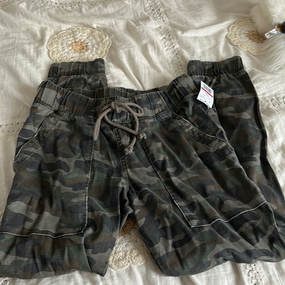 denim camo joggers